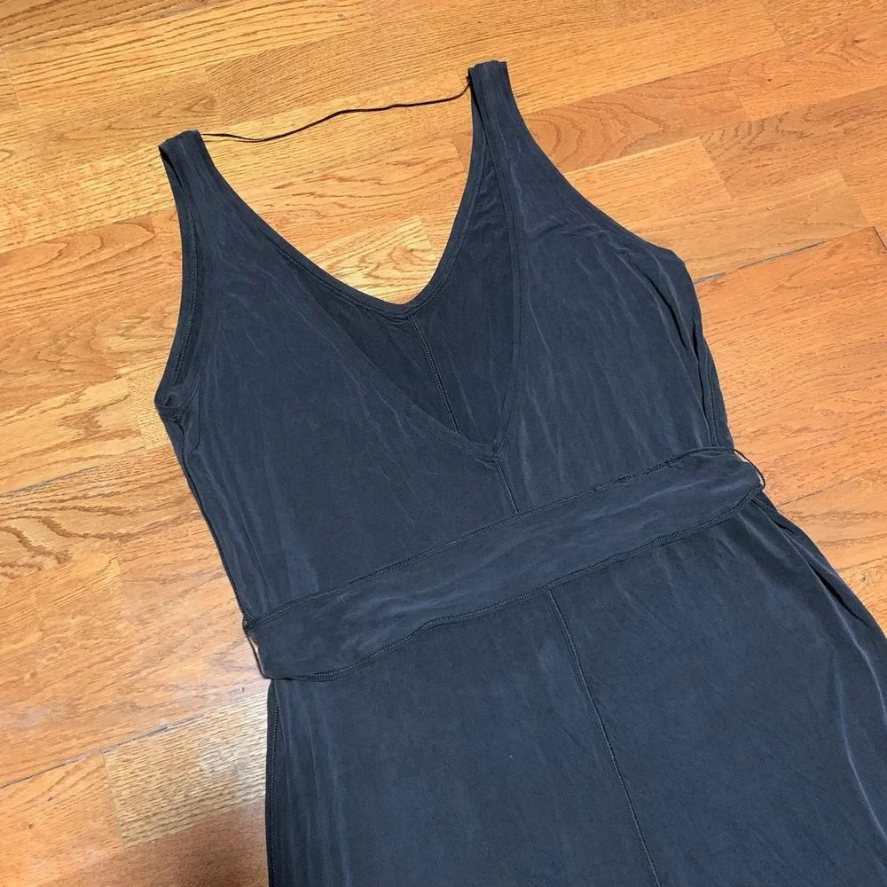 Lululemon Principal Dancer Black Jumpsuit Comfy Size 6 Wide Leg Belted Boho - Picture 8 of 16
